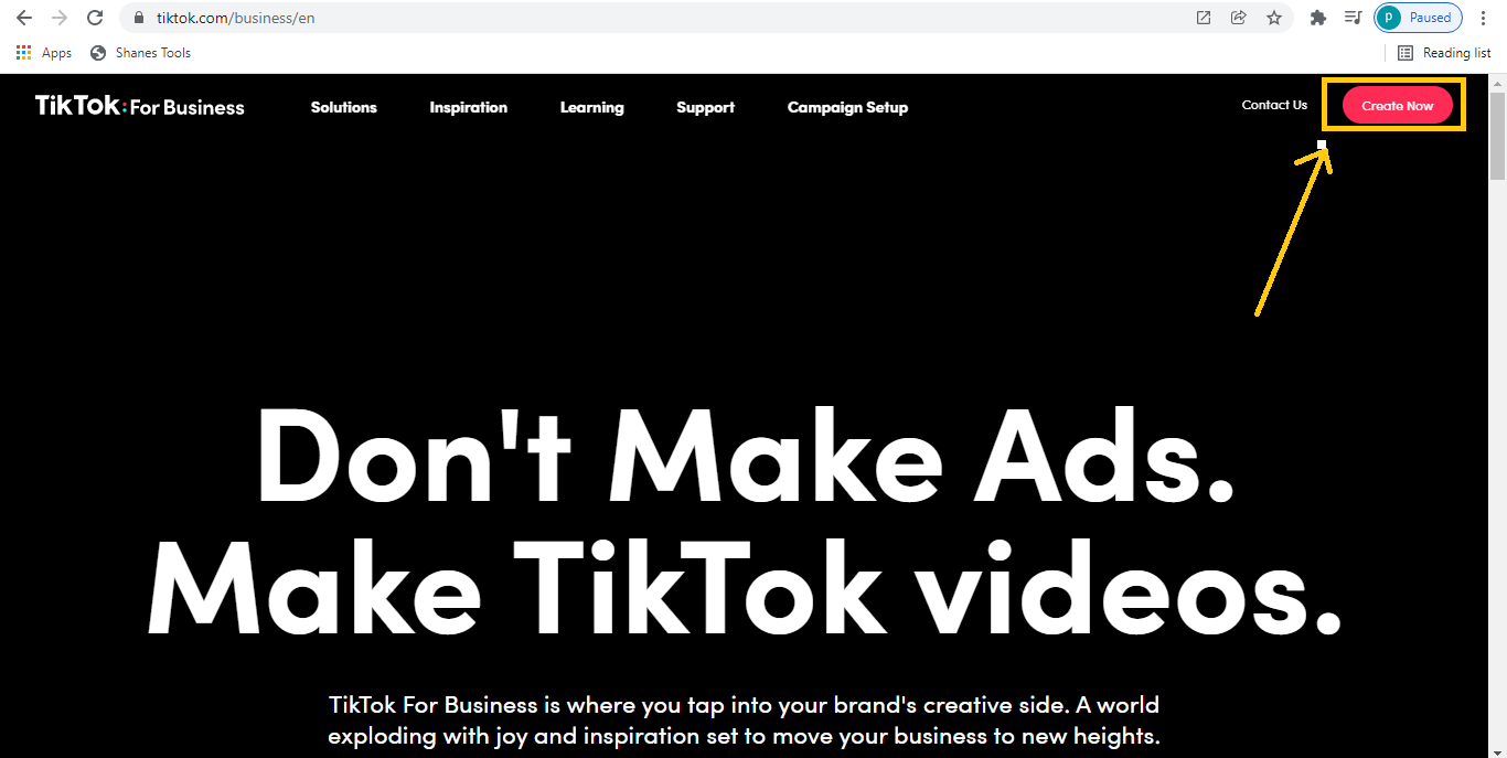 How to create TikTok Ads Account