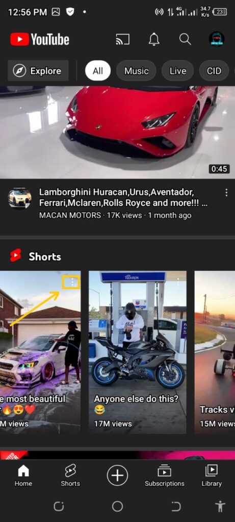 Removing Shorts From YouTube App
