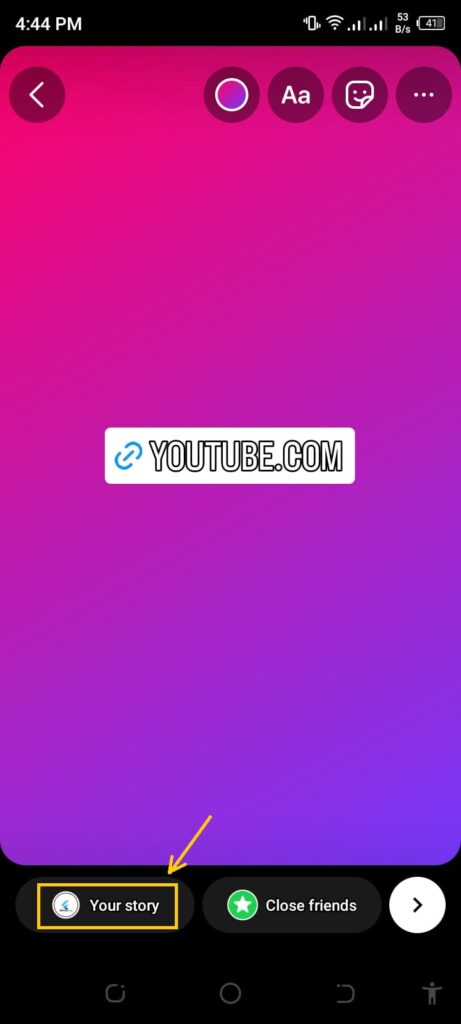 How to share YouTube Link On Instagram Story 