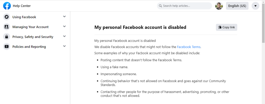 Reasons Why Your Facebook Account May Have Been Locked