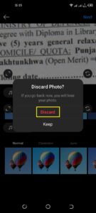 Tap on Discard once again from the confirmation popup to Delete Draft Reels on Instagram