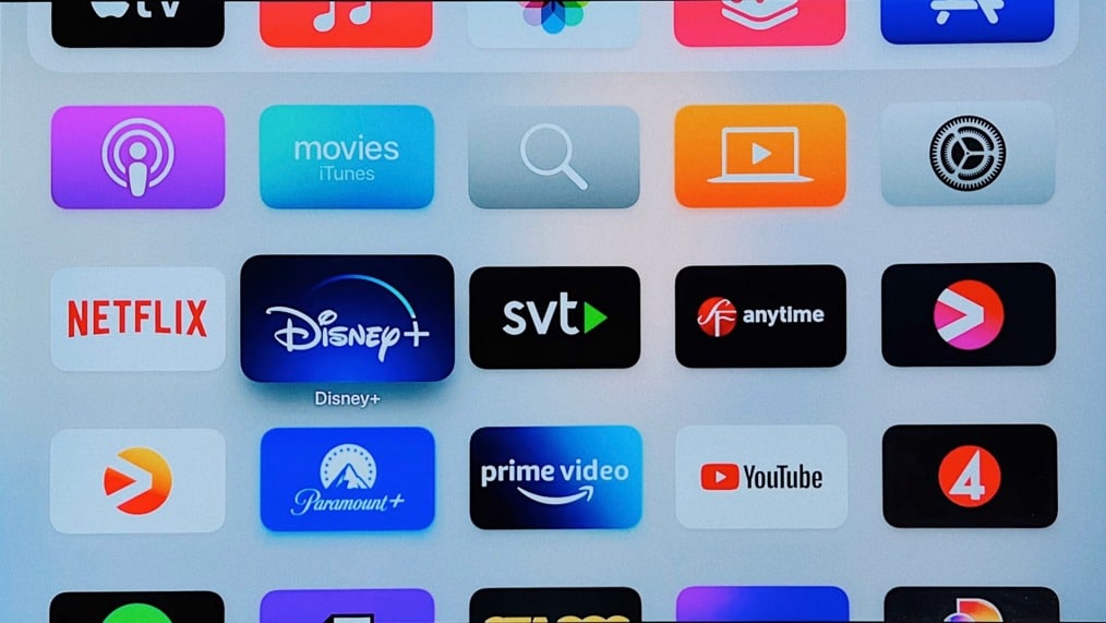 Go to the Home Screen to select the app to delete from Apple TV
